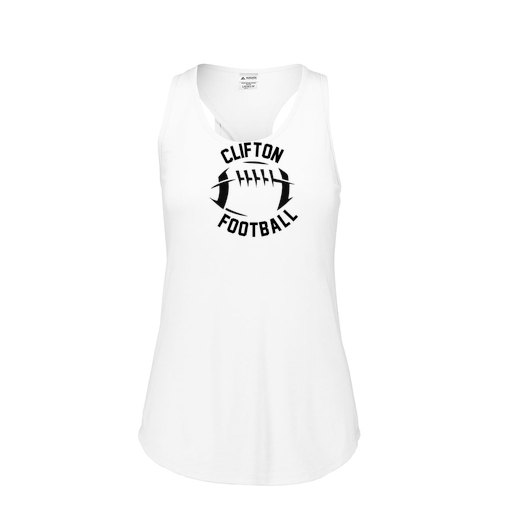 [FT0TUBWH-FAS-LOGO2] Ladies Tri Blend Tank Top (Female Adult S, White, Logo 2)