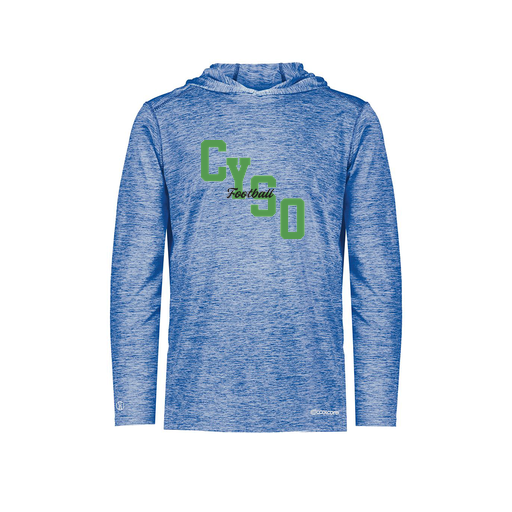 [FOLHCGRY-YS-LOGO1] Youth Charge Hoodie (Youth S, Royal, Logo 1)