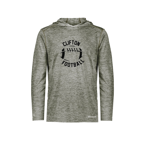 [FOLHCGGY-YS-LOGO2] Youth Charge Hoodie (Youth S, Gray, Logo 2)
