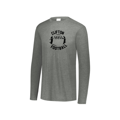 [FTLCUBGY-YS-LOGO2] Youth LS Ultra-blend T-Shirt (Youth S, Gray, Logo 2)