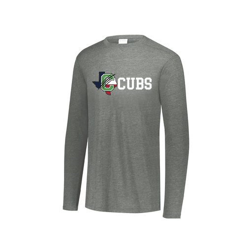 [FTLCUBGY-YS-LOGO3] Youth LS Ultra-blend T-Shirt (Youth S, Gray, Logo 3)