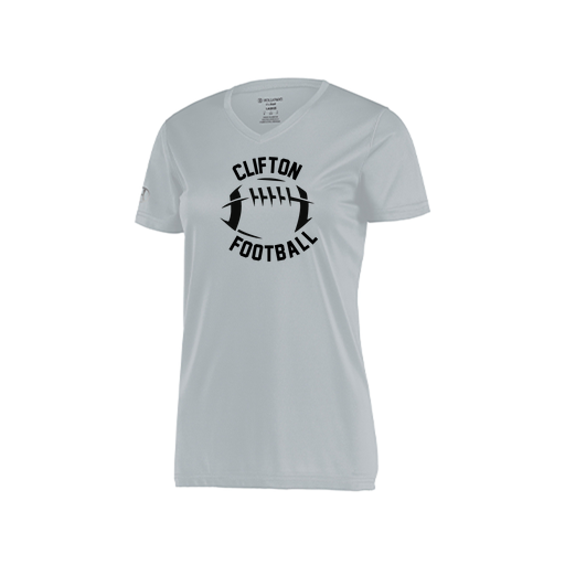 [222820.099.S-LOGO2] Ladies Movement Dri Fit Shirt (Female Adult S, Silver, Logo 2)