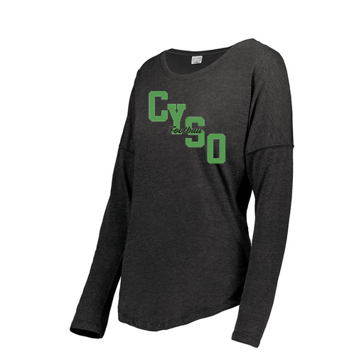 [FTLCUBBK-FAXS-LOGO1] Ladies LS Ultra-blend T-Shirt (Female Adult XS, Black, Logo 1)