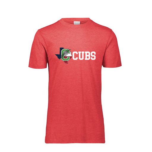 [FTSCUBRD-AS-LOGO3] Decker Men's Tri-Blend T-Shirt - Short Sleeve (Adult S, Red, Logo 3)