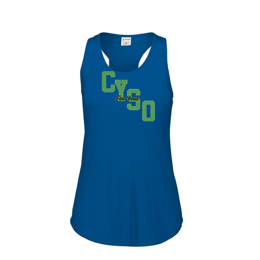 [3078.U55.S-LOGO1] Ladies Tri Blend Tank Top (Female Adult S, Royal, Logo 1)