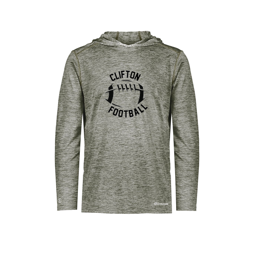 [FOLHCGGY-AS-LOGO2] Decker Men's Charge Hoodie (Adult S, Gray, Logo 2)