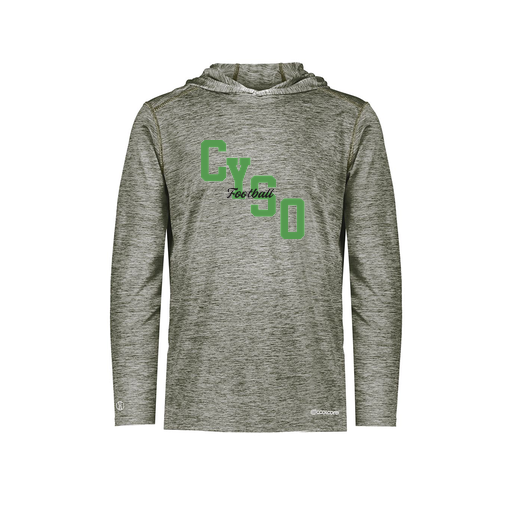 [FOLHCGGY-YS-LOGO1] Decker Youth Charge Hoodie (Youth S, Gray, Logo 1)