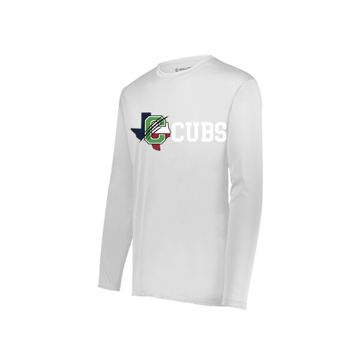 [222822.005.XS-LOGO3] Men's LS Smooth Sport Shirt (Adult XS, White, Logo 3)