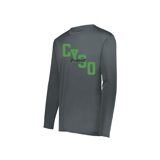 [222822.059.XS-LOGO1] Men's LS Smooth Sport Shirt (Adult XS, Gray, Logo 1)