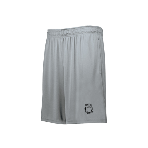 [229511.099.XS-LOGO2] Men's Swift Short (Adult XS, Silver, Logo 2)