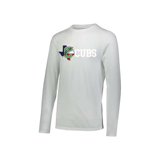 [3076.005.S-LOGO3] Youth LS Ultra-blend T-Shirt (Youth S, White, Logo 3)