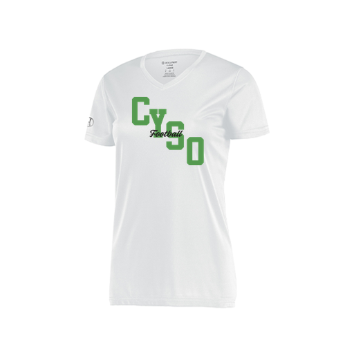 [222820.005.S-LOGO1] Ladies Movement Dri Fit Shirt (Female Adult S, White, Logo 1)